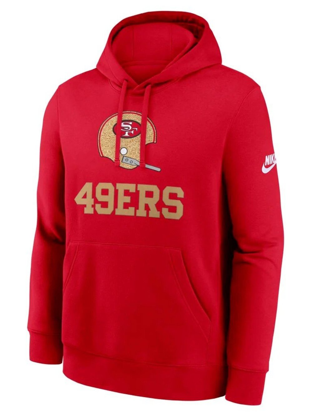 Nike Mens San Francisco 49ers Throwback Rewind Retro Hoodie Sweatshirt 2XL XXL